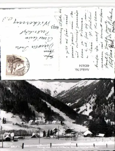 485654,Donnersbachwald Totale m. Mörsbachspitze Winterbild