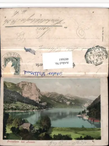 485661,Grundlsee See b. Aussee Bergkulisse pub F.E. Brandt 116