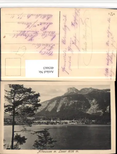 485663,Altaussee Totale See m. Loser