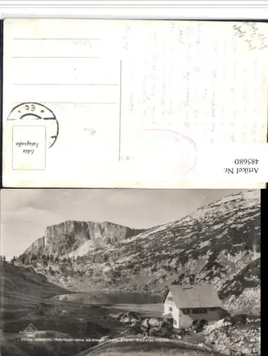 485680,Pühringerhütte Berghütte am Elmsee b. Grundlsee Bergkulisse