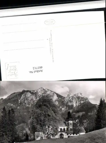 485712,Schloss Rötelstein b. Admont geg. Sparafeld Bergkulisse