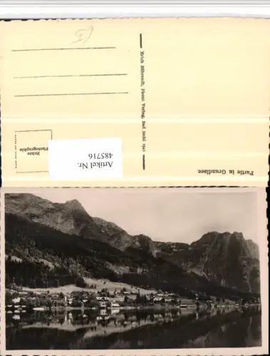 485716,Partie in Grundlsee Totale Bergkulisse