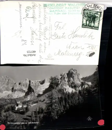 485723,Austriahütte Berghütte b. Ramsau am Dachstein Bergkulisse