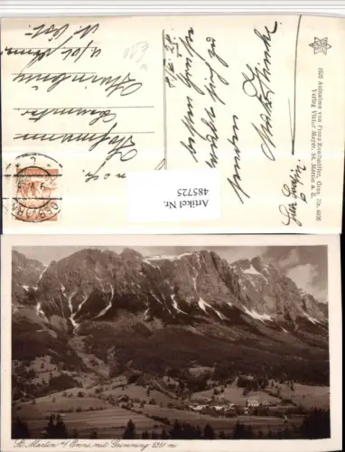 485725,St. Martin an d. Enns Totale m. Grimming Bergkulisse