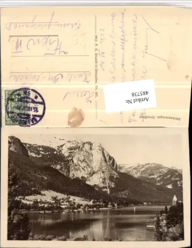 485738,Grundlsee Totale See Bergkulisse pub F.E. Brandt 087