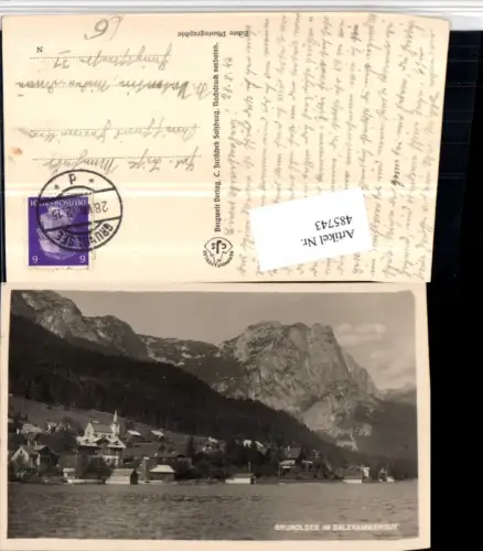 485743,Grundlsee Teilansicht Bergkulisse