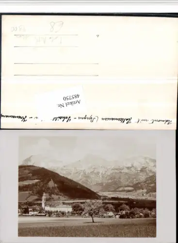 485750,Foto AK um 1900 Admont m. Hallermauern Bergkulisse