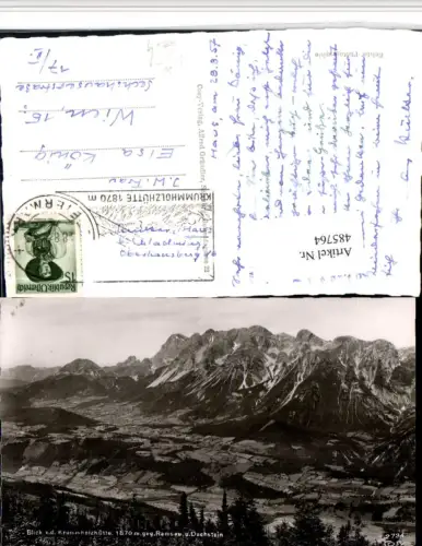 485764,Blick von d. Krummholzhütte geg. Ramsau Bergkulisse pub Cosy 2734