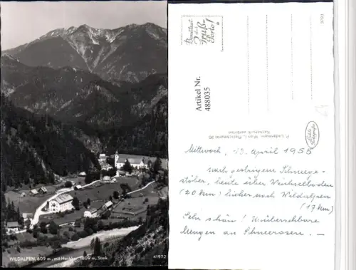 488035,Wildalpen Totale m. Hochkar Bergkulisse