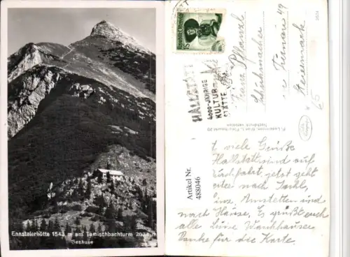 488046,Ennstalerhütte Berghütte am Tamischbachturm b. Weng