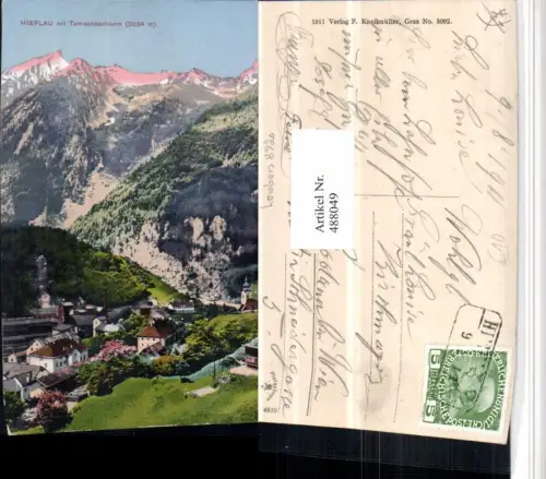 488049,Hieflau Totale m. Tamischbachturm Bergkulisse
