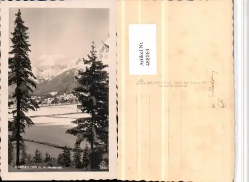 488064,Ramsau b. Schladming Totale m. Dachstein Bergkulisse Winterbild