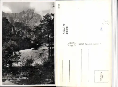 488068,Admonter Reichenstein vom Johnsbachtal Bergkulisse
