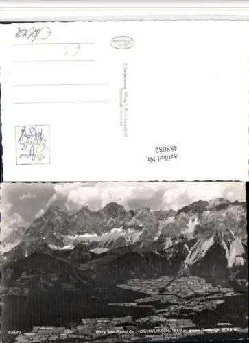 488082,Blick vom Hochwurzen b. Schladming geg. Dachstein Bergkulisse