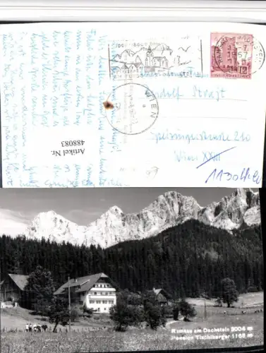 488083,Ramsau am Dachstein Pension Tischlberger Bergkulisse
