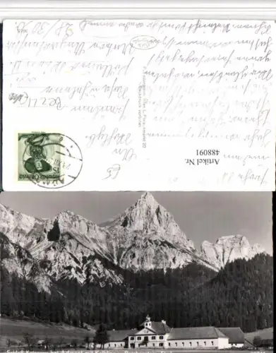 488091,Schloss Kaiserau b. Admont m. Kalbling Bergkulisse