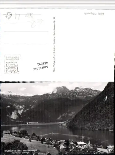 488092,Grundlsee Totale m. Totem Gebirge Bergkulisse