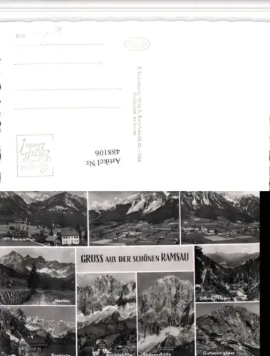 488106,Ramsau b. Schladming Totale Hachau Bachlalm Mehrbildkarte