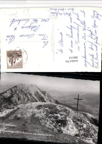 488114,Stoderzinken b. Gröbming Gipfelkreuz geg. Kammspitze