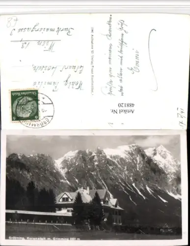 488120,Gröbming Kuranstalt m. Grimming Bergkulisse