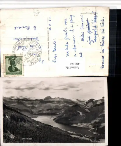 488142,Grundlsee Totale See Bergkulisse
