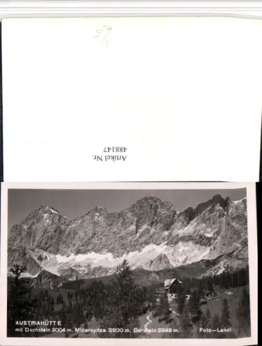 488147,Austriahütte Berghütte b. Ramsau m. Dachstein Bergkulisse