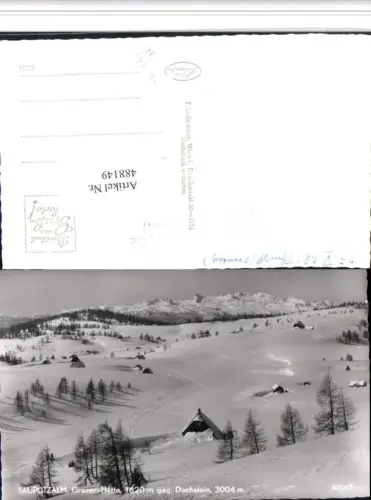 488149,Tauplitzalm b. Tauplitz Grazer-Hütte geg. Dachstein Winterbild