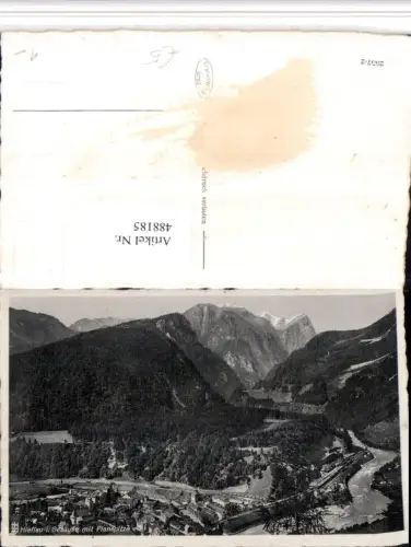 488185,Hieflau im Gesäuse Totale m. Planspitze Bergkulisse