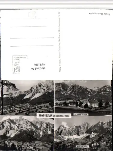 488184,Ramsau am Dachstein Totale St. Rupert am Kulm Mehrbildkarte