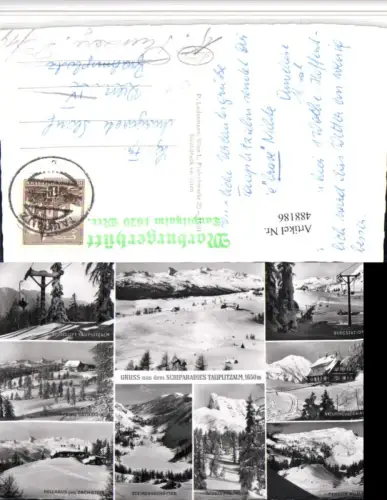488186,Tauplitzalm b. Tauplitz Sessellift Berghütten Mehrbildkarte