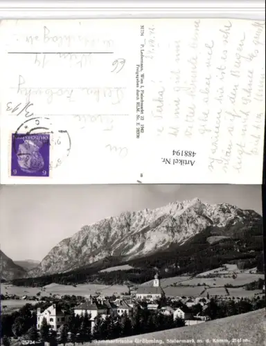 488194,Gröbming Totale m. d. Kamm Bergkulisse
