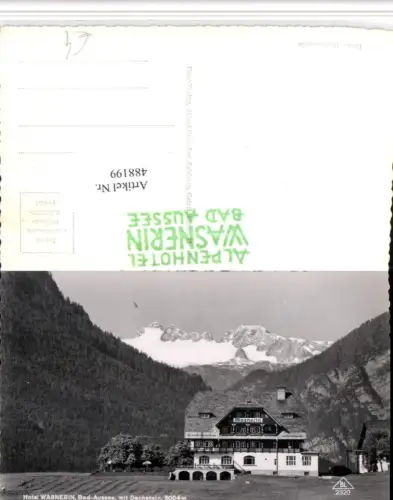 488199,Bad Aussee Hotel Wasnerin m. Dachstein Bergkulisse
