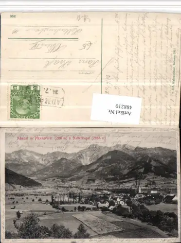 488210,Admont Totale m. Hexenturm Bergkulisse