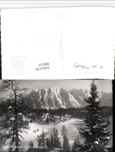 488214,Tauplitzalm b. Tauplitz Hollhaus Berghütte Bergkulisse Winterbild