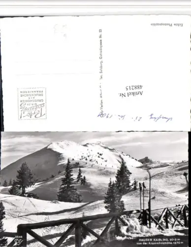 488215,Hauser Kaibling b. Schladming von d. Krummholzhütte pub Cosy 9546