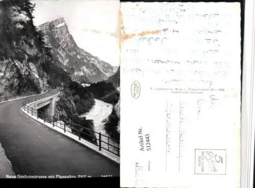 512443,Neue Gesäusestraße b. Johnsbach m. Planspitze Bergkulisse