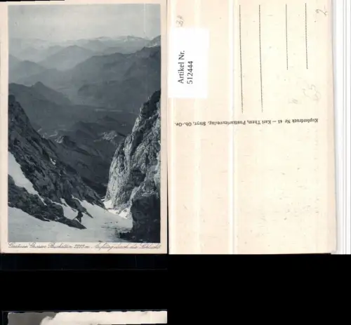 512444,Gesäuse Großer Buchstein b. Admont Aufstieg Bergkulisse