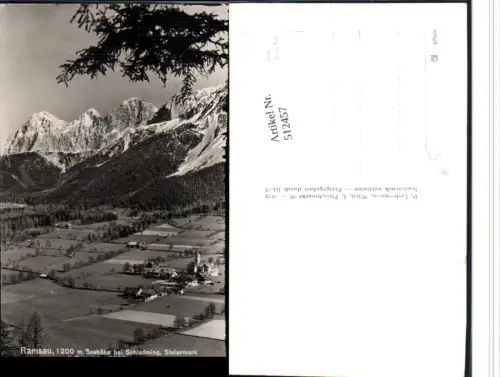 512457,Ramsau b. Schladming Totale m. Dachstein Bergkulisse