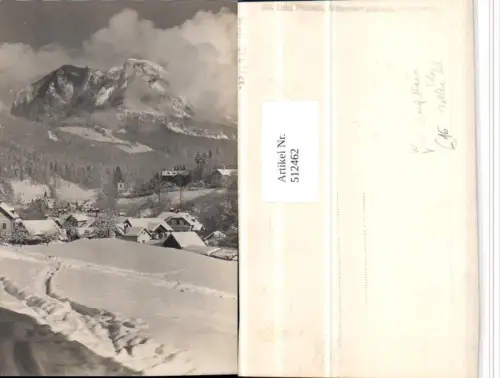 512462,Seltene Foto AK Bad Aussee Teilansicht Winterbild pub Josef Kain