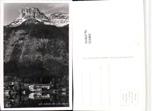 512463,Altaussee Teilansicht m. Loser Bergkulisse pub Cosy 213