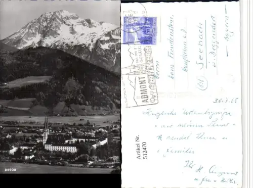 512470,Admont Stift geg. Großen Pyhrgas Bergkulisse