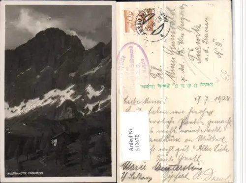 512476,Austriahütte Berghütte b. Ramsau m. Dachstein Bergkulisse
