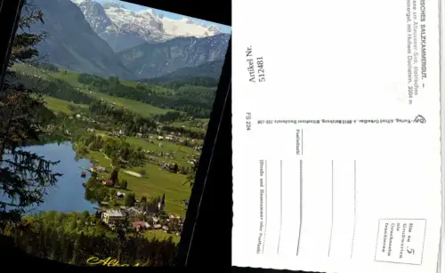 512481,Altaussee Totale m. Dachstein Bergkulisse