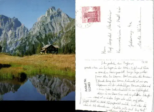 512483,Mödlingerhütte Berghütte b. Johnsbach m. Reichensteinstock Bergkulisse