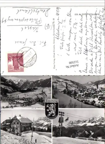 512508,Schladming Totale Sessellift Mehrbildkarte pub Cosy 9510