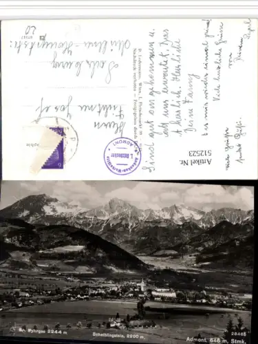 512523,Admont Totale m. Scheiblingstein Bergkulisse