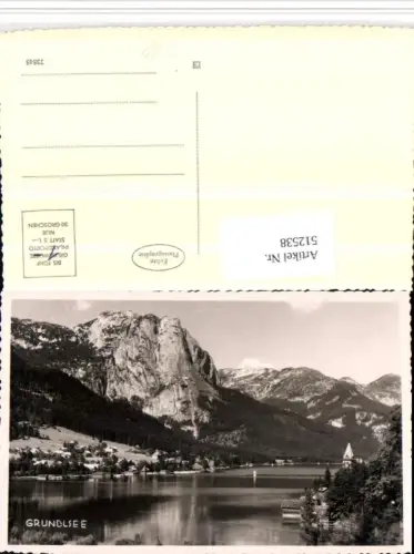 512538,Grundlsee Totale See Bergkulisse