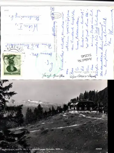 512545,Tauplitzalm b. Tauplitz Theodor K. Hollhaus geg. Dachstein Bergkulisse