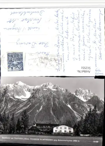 512551,Ramsau am Dachstein Pension Almfrieden Bergkulisse