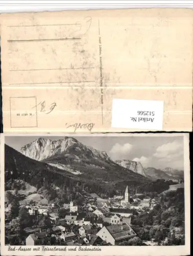 512566,Bad Aussee Totale m. Trisselwand Bergkulisse